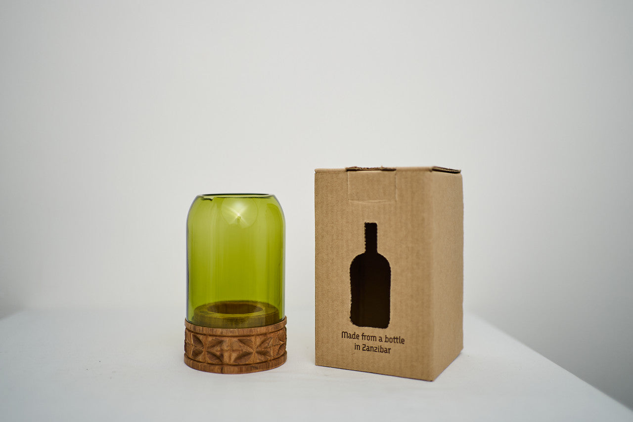 Glass Candle Holder
