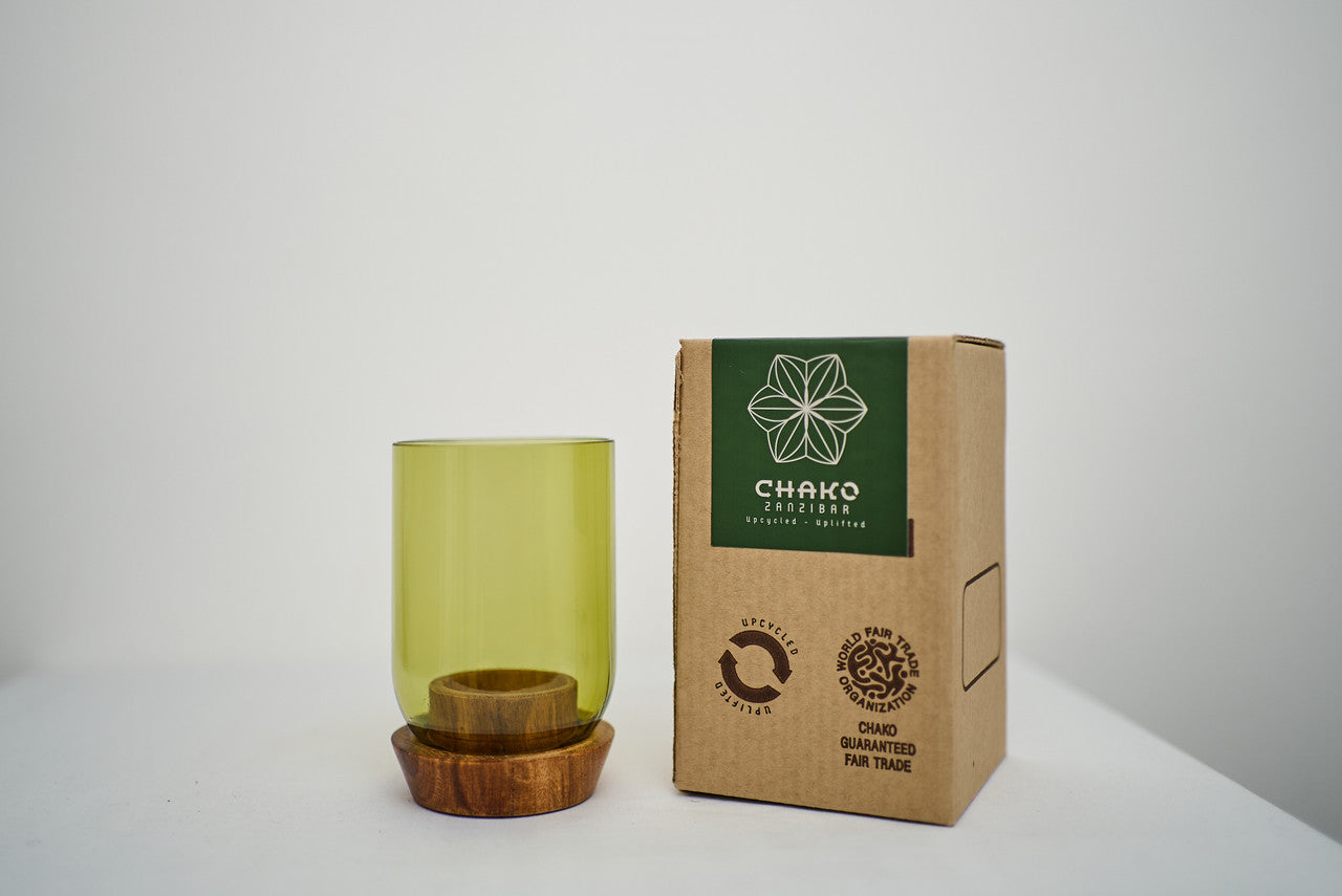 Glass Tea Light Candle Holder