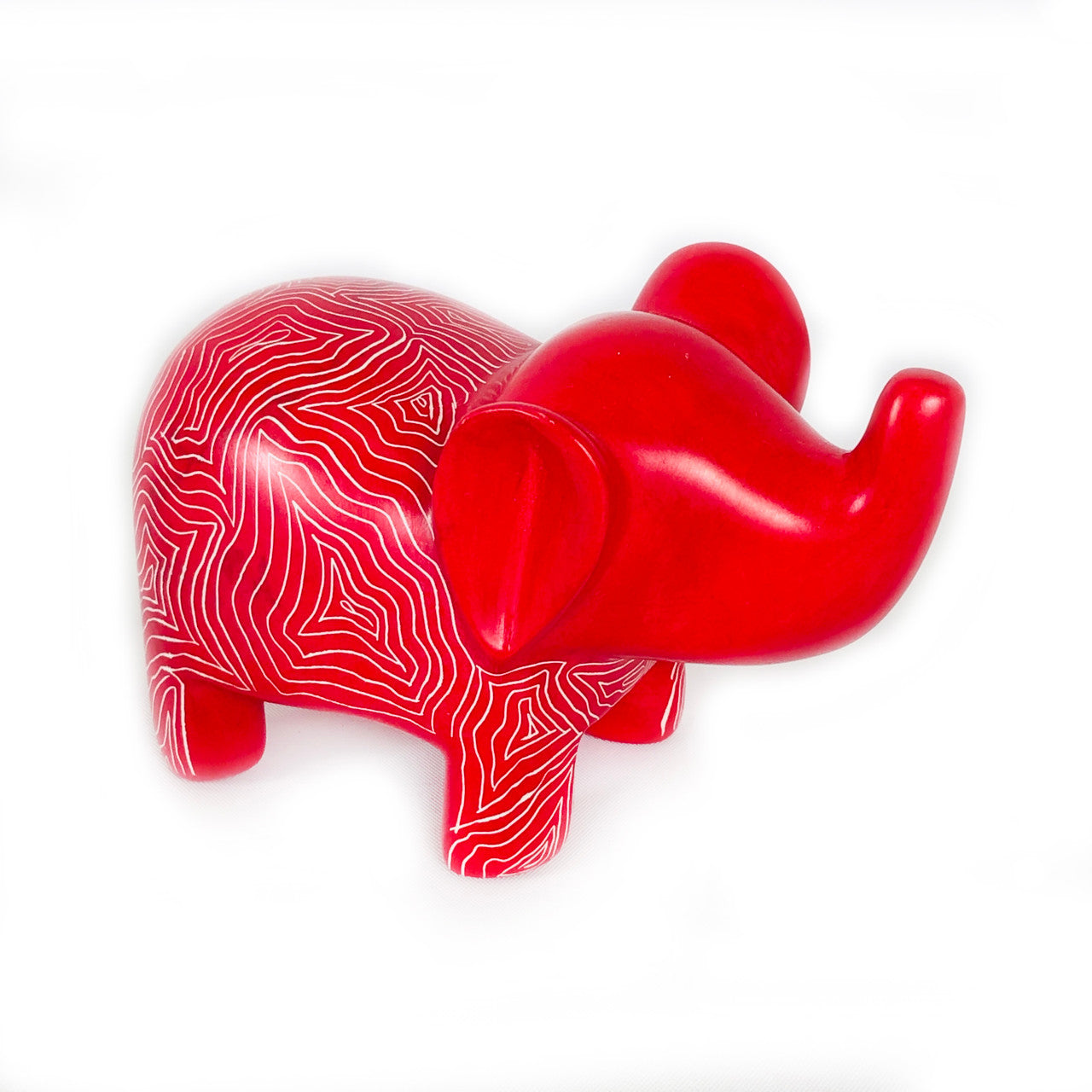 elephant bright happy red