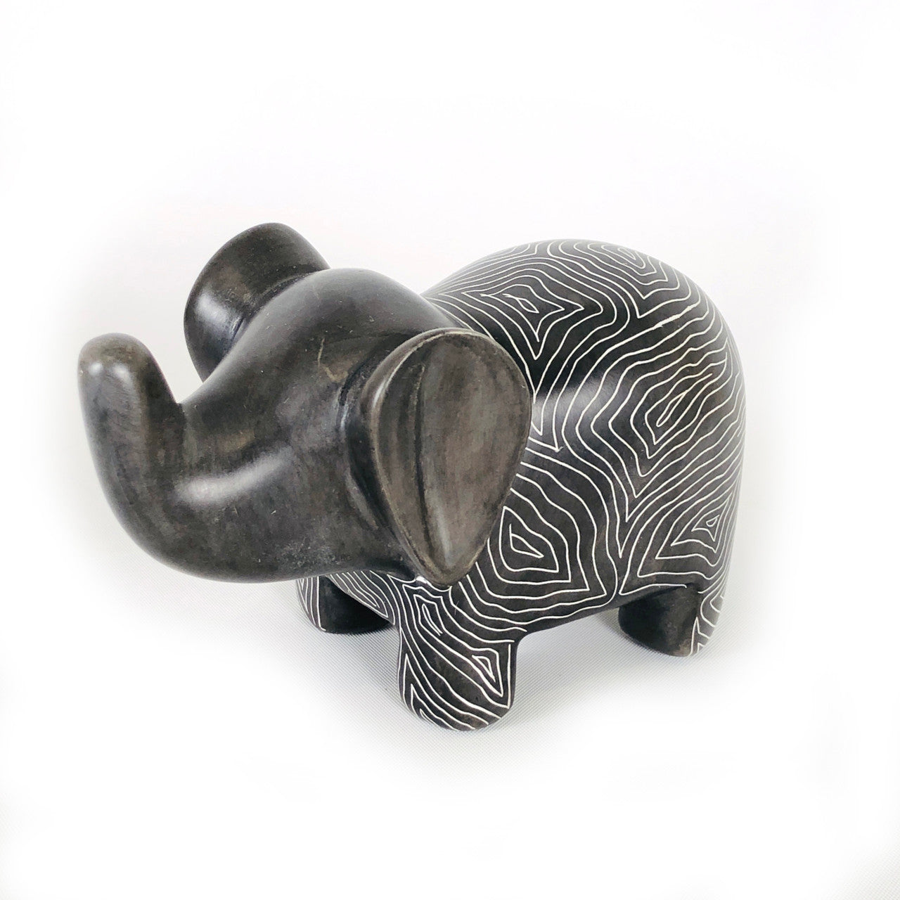 juvenile elephant graphic gray