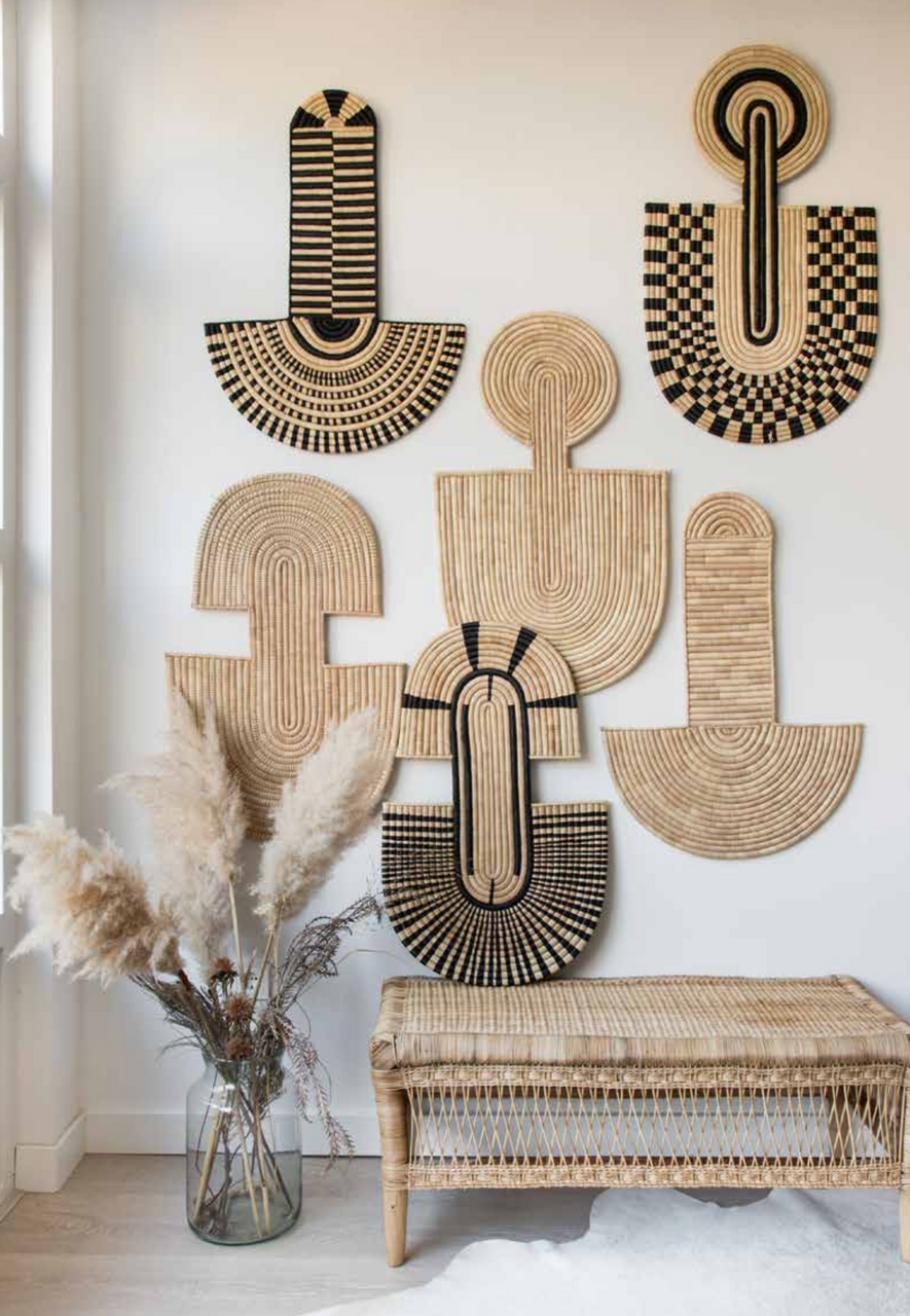 Abstract Mask Wall Hanging 3