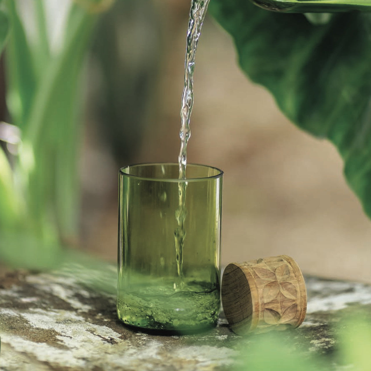 upcycled drinking glasses