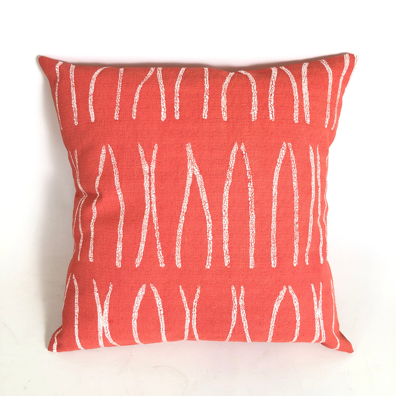 Sadza Lines Pillow - Madagascar Coral