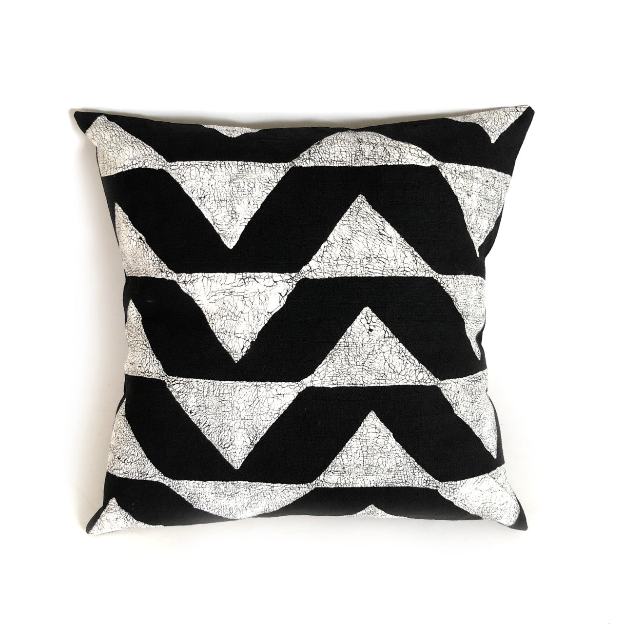 Ebony Black Sadza pillow triangles design