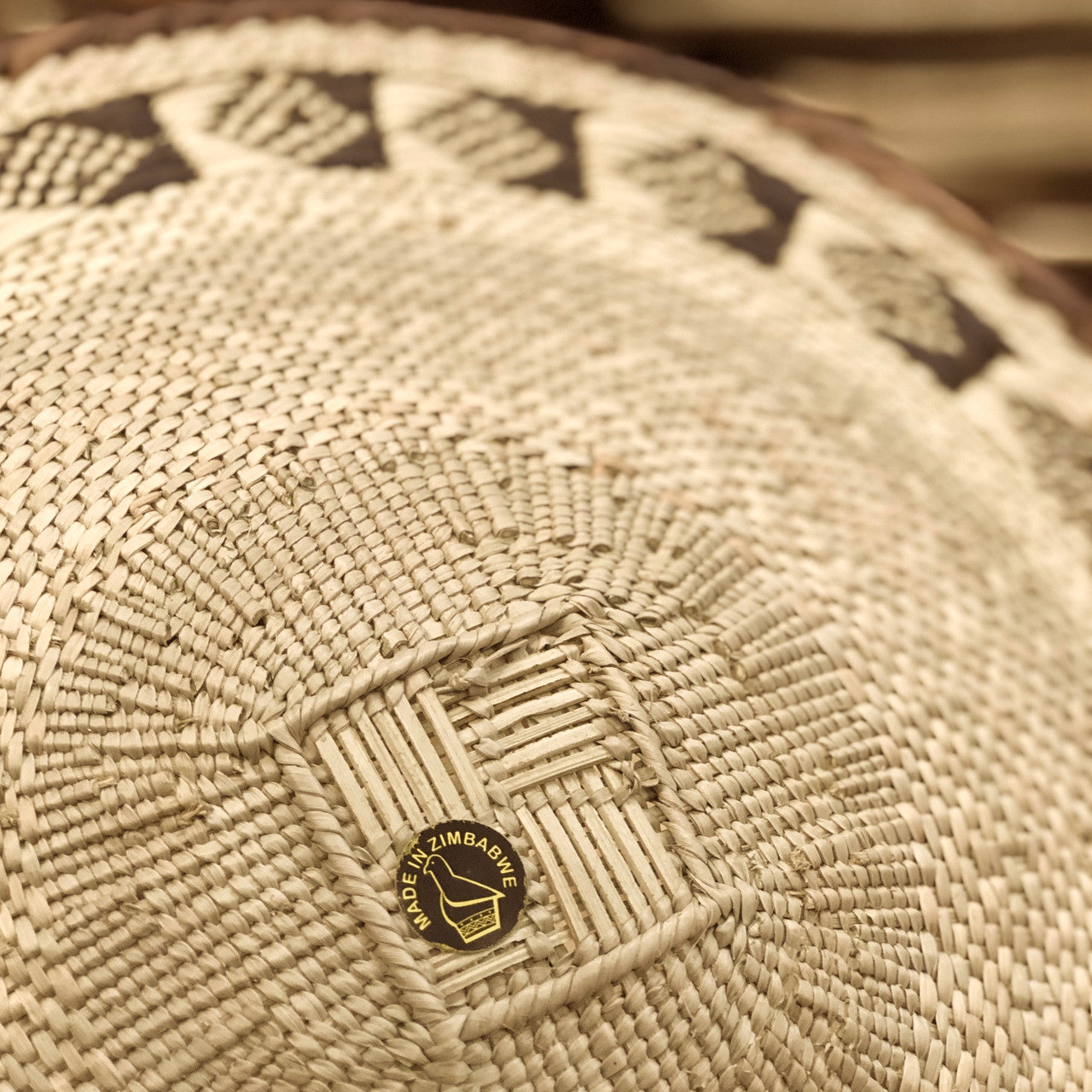 Tonga basket made in Zimbabwe sticker