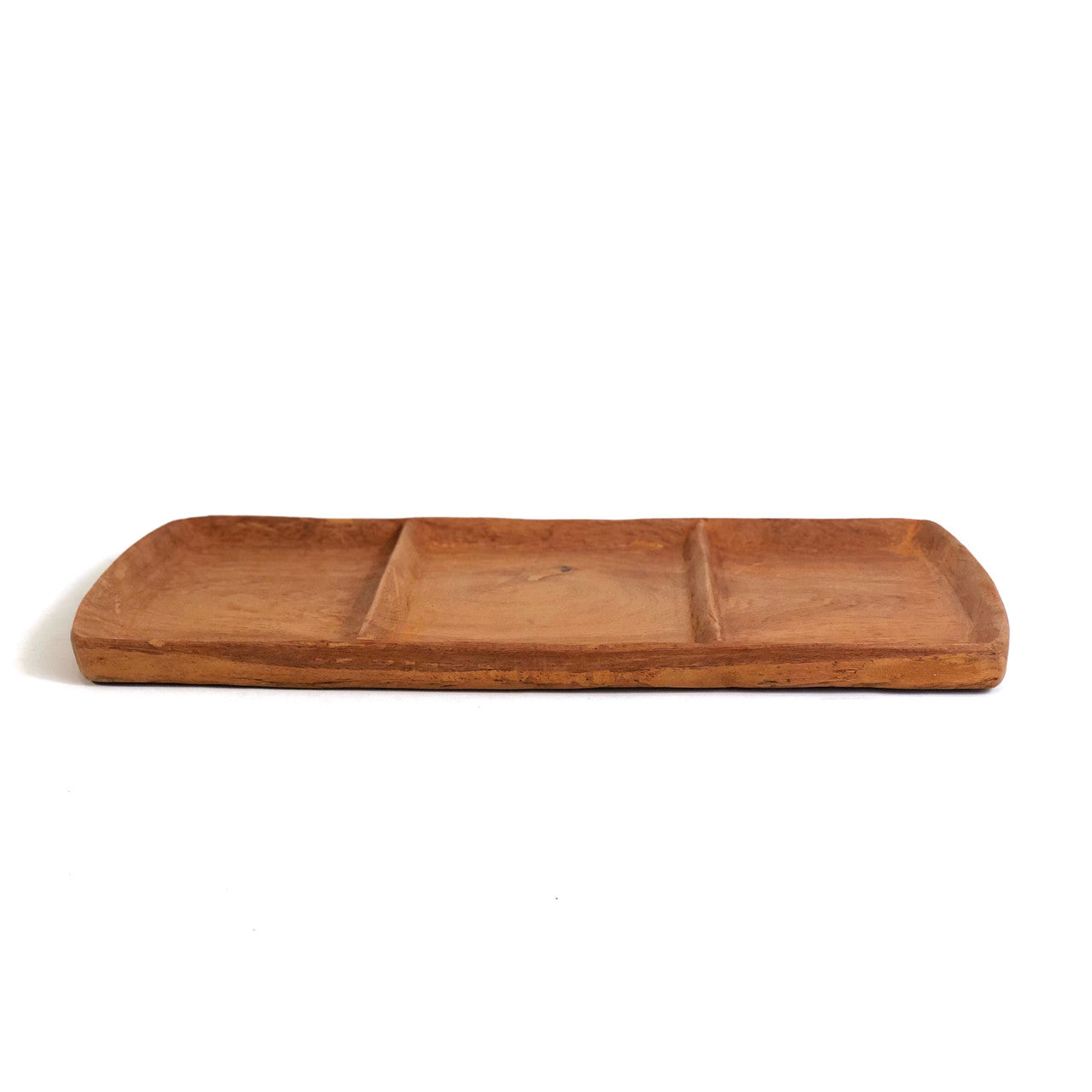 Teak 3 part serving platter