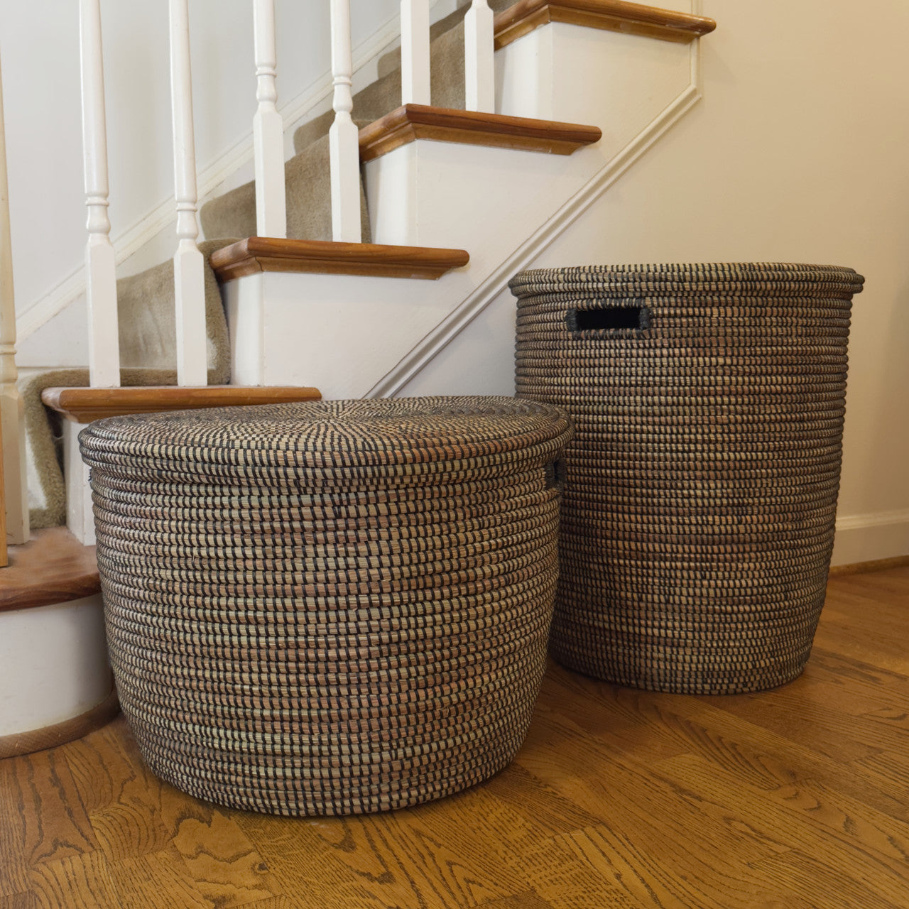 entryway storage baskets
