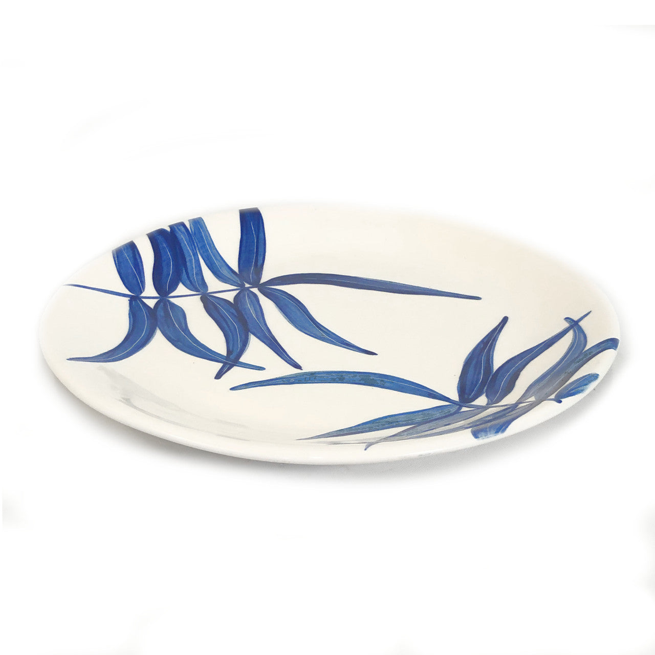 blue floating leaves dinner collection