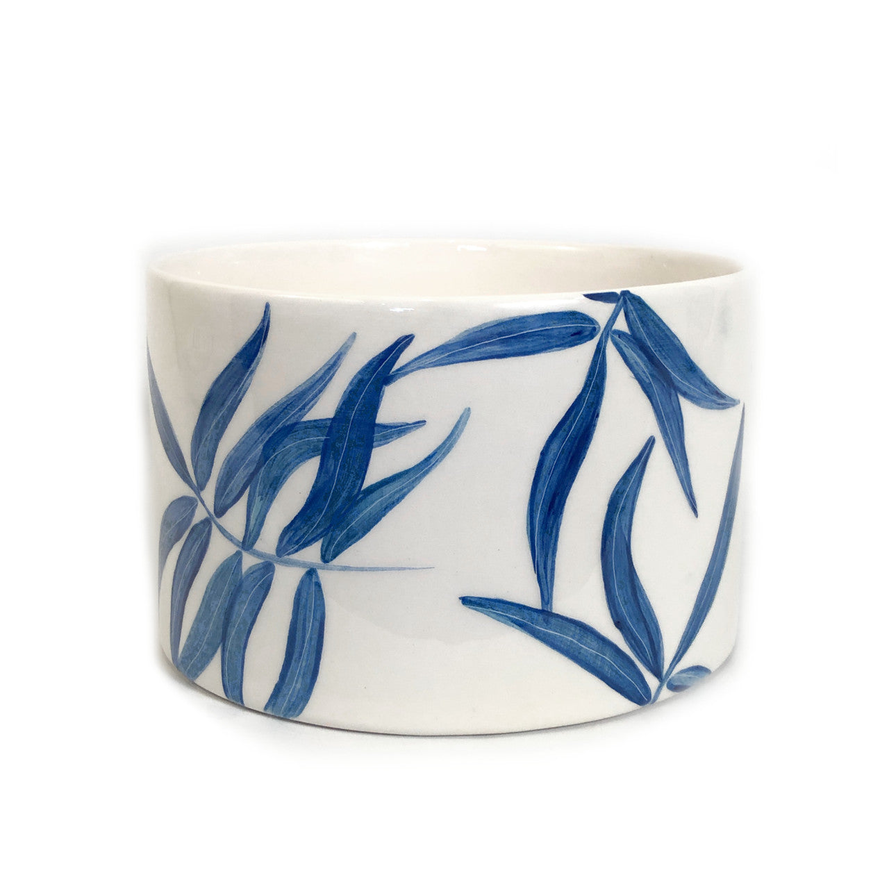 floating blue leaves bowl