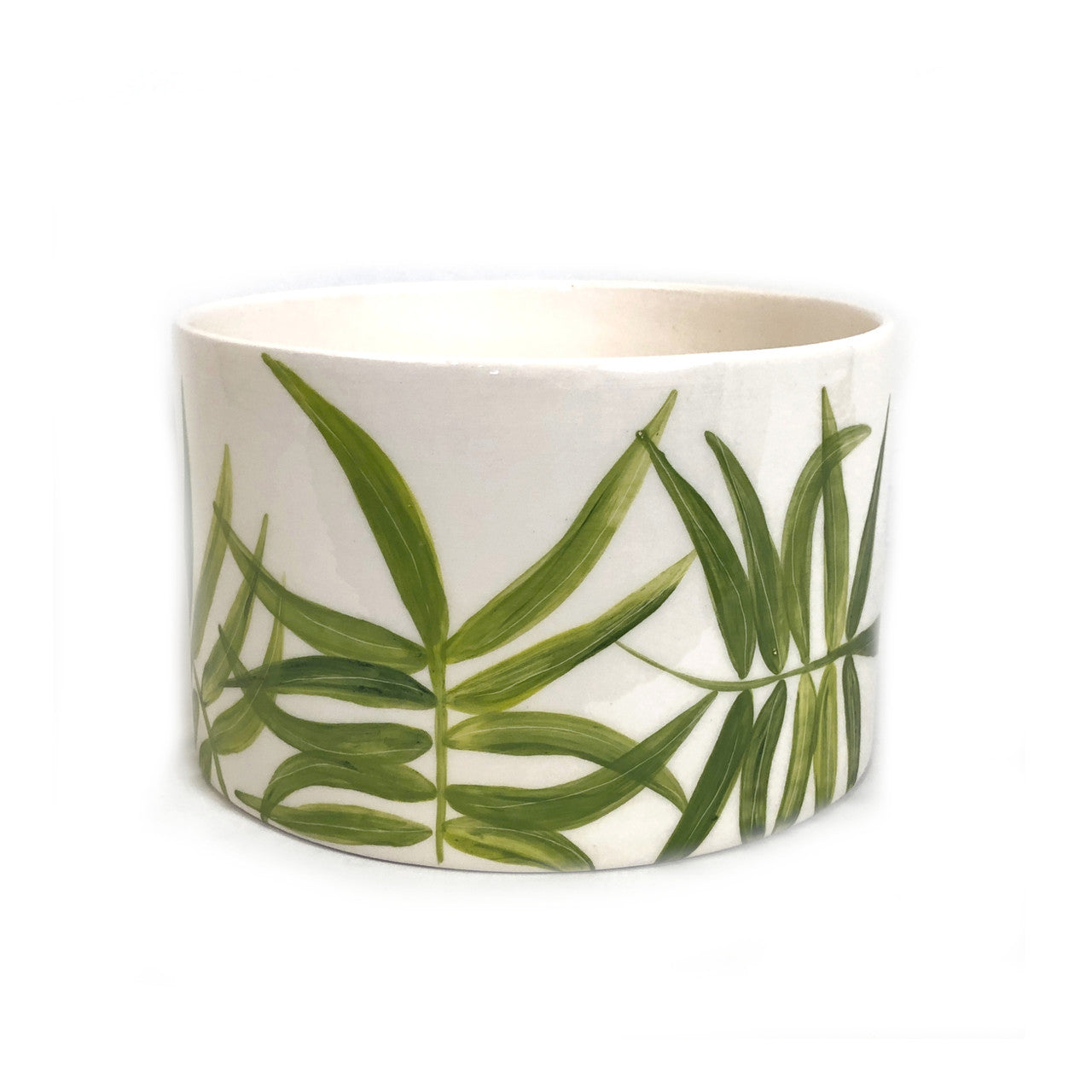 wide and sturdy green floating leaves bowl