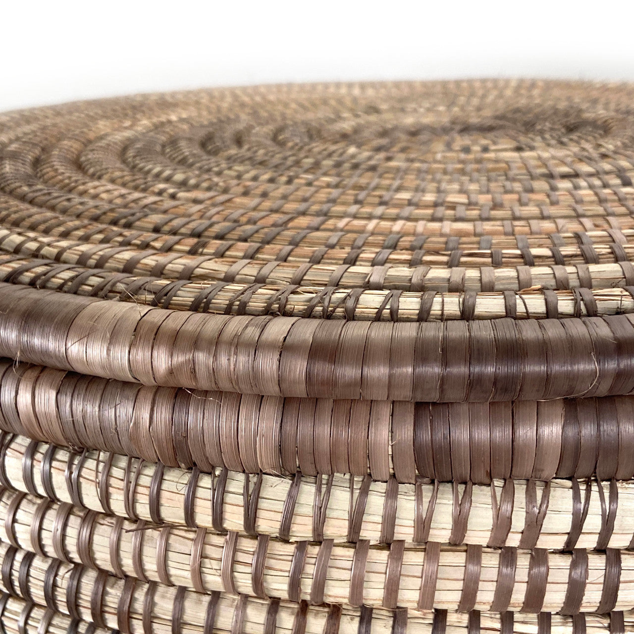 Brown and natural minimalist basket texture closeup