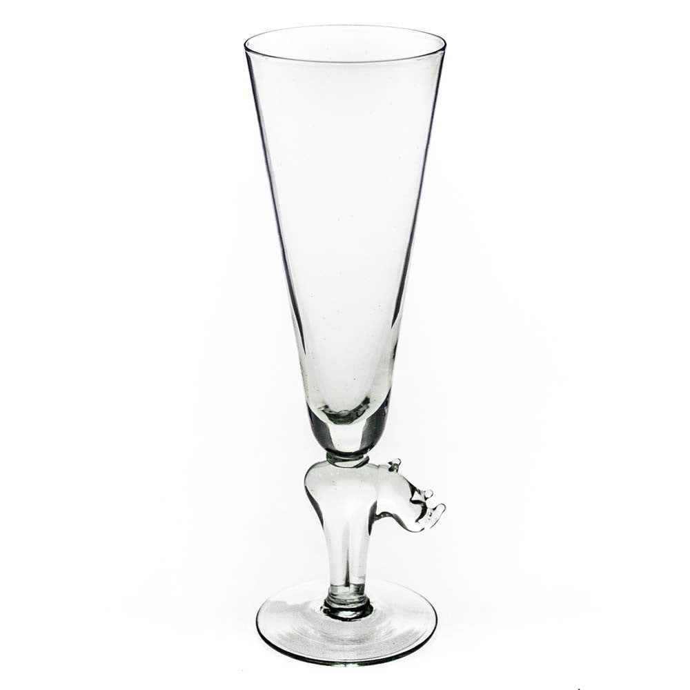 Champagne Glass with Rhino Stem