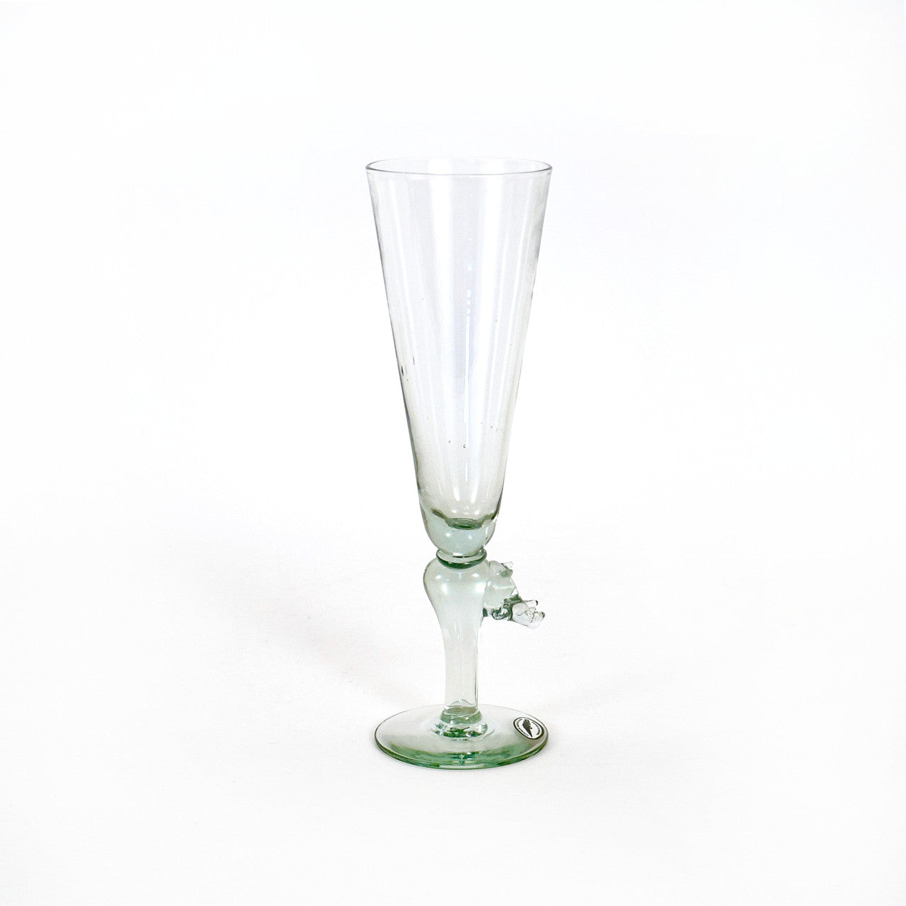 Champagne glass with warthog stem