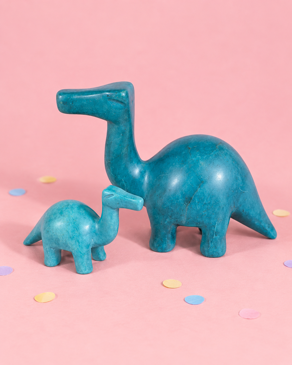 Blue Soapstone Dinosaurs | Kenya
