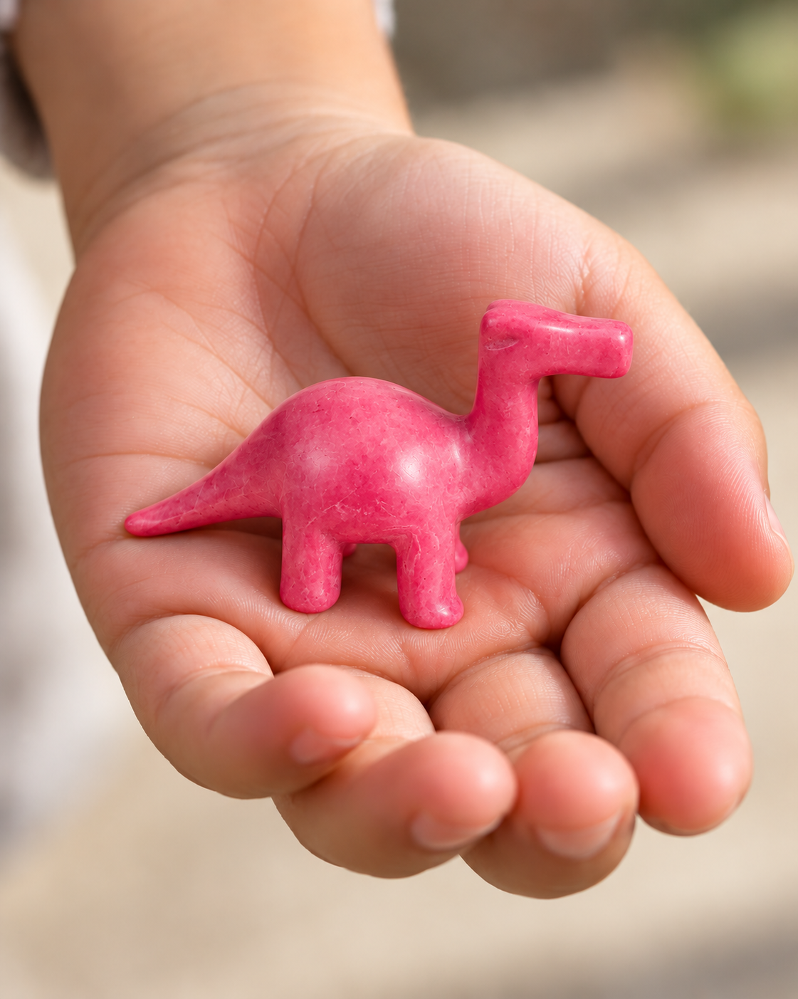 Pink Soapstone Dinosaurs | Kenya