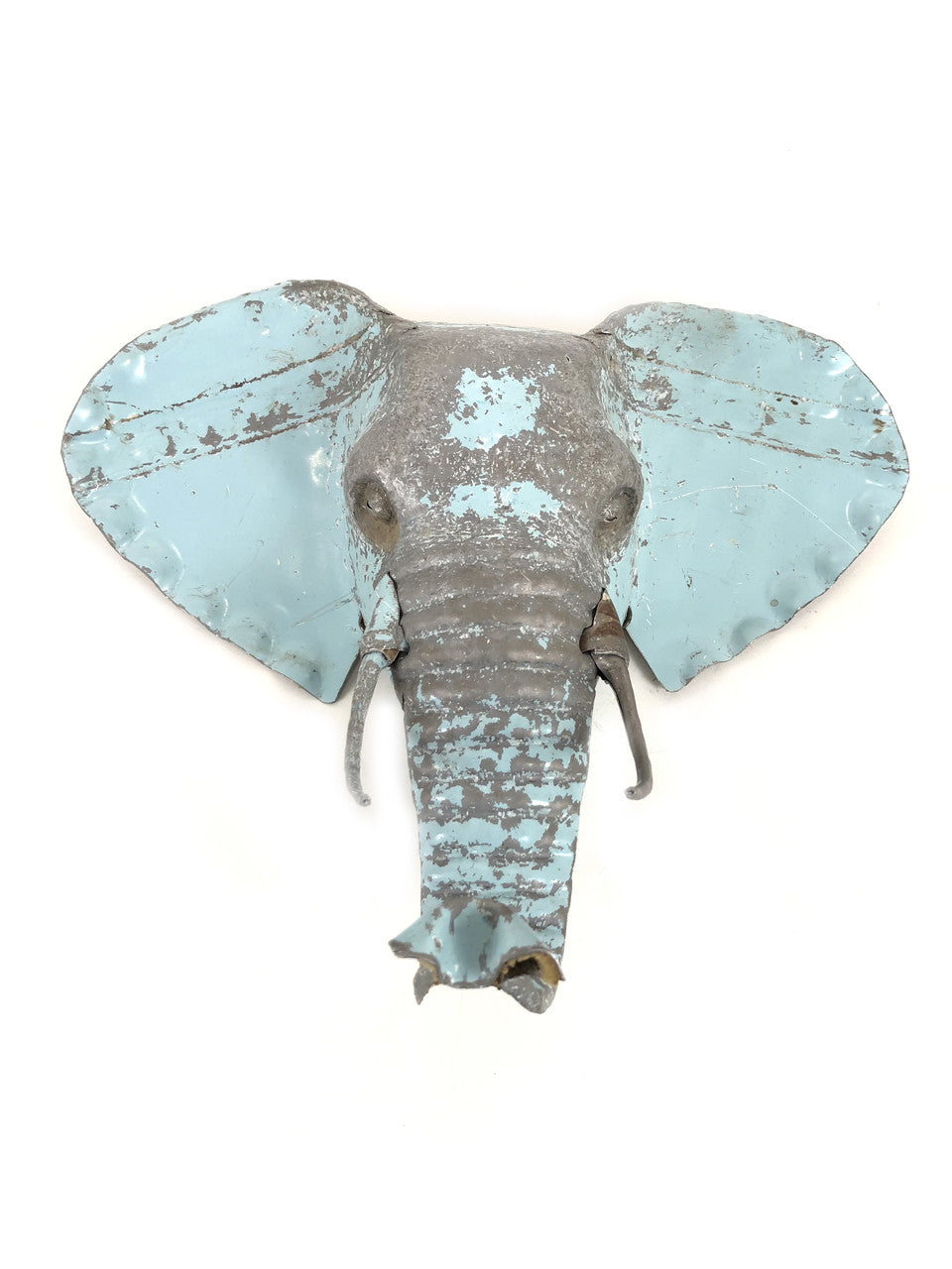 Elephant Animal Mask - Recycled Metal Wall Art - Image 2