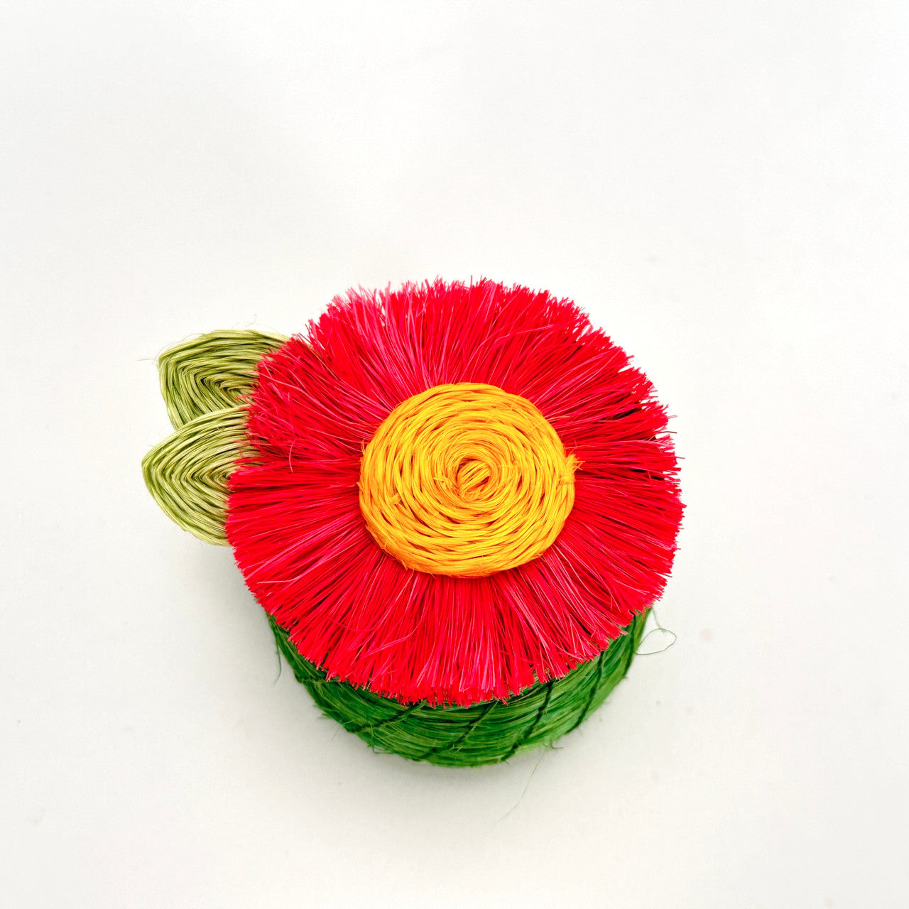 adorable tiny basket with pink flower