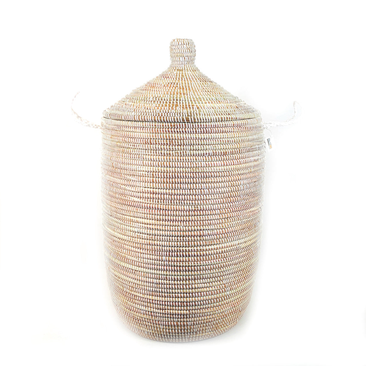 large white hamper basket