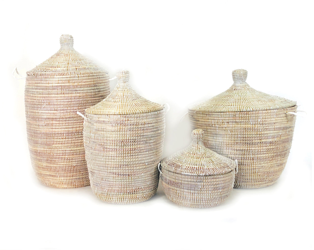 white basket collection