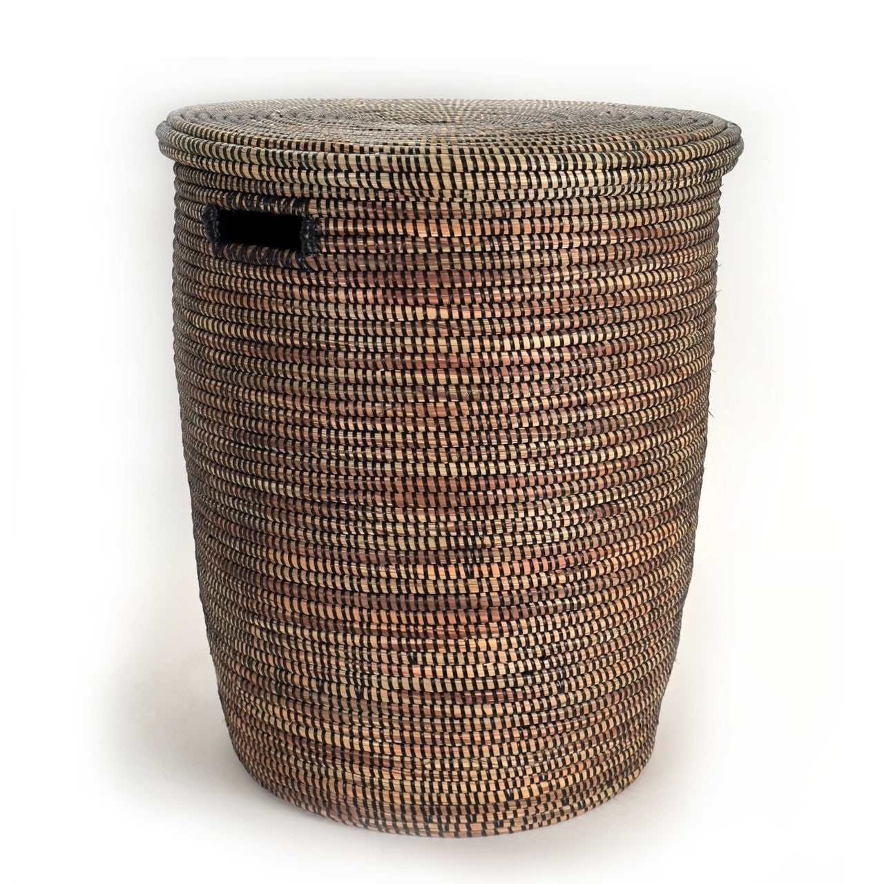 black minimalist laundry hamper