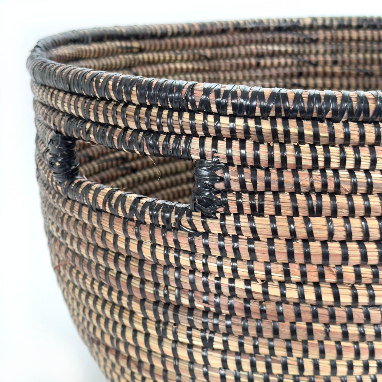 black oval basket detail