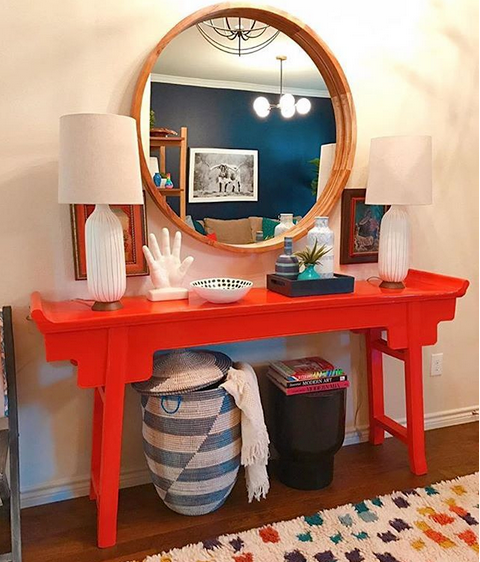 Blue basket styled by Shauna Glenn