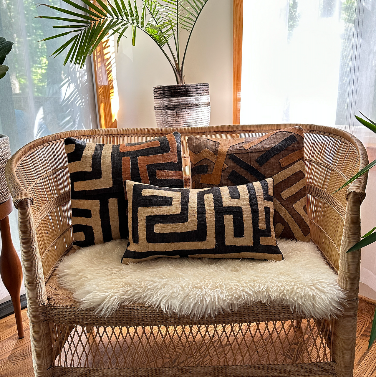 combined with 2 square pillows from this collection