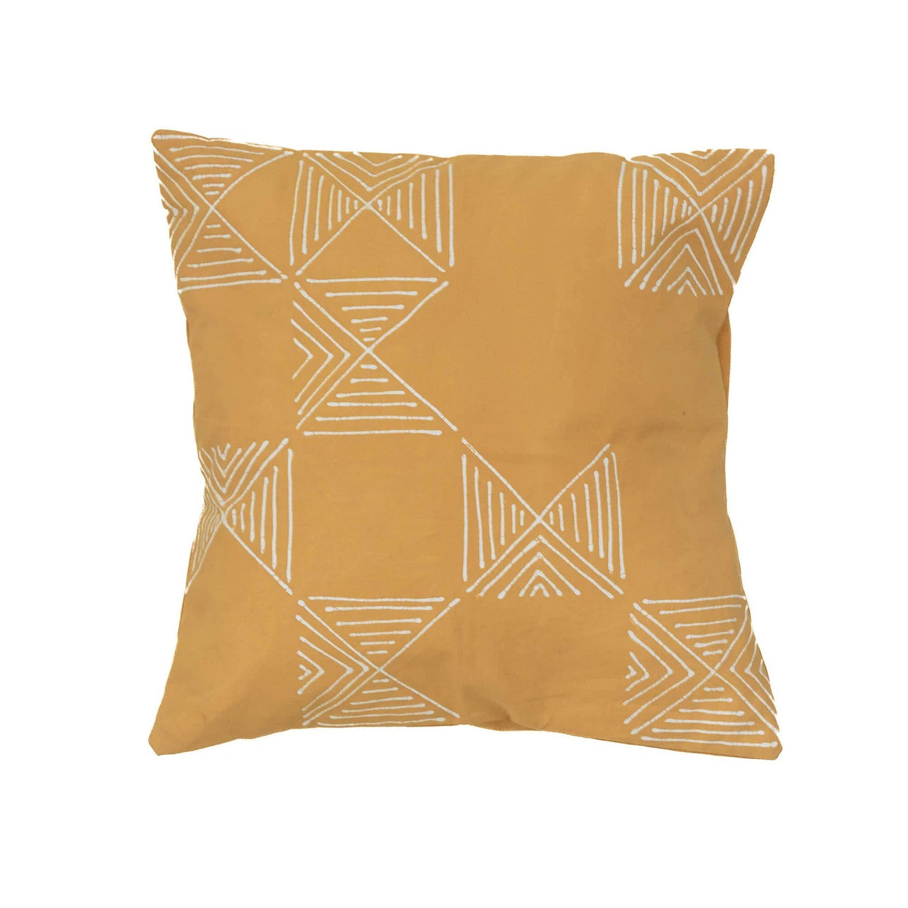 Matika mustard grid pillow