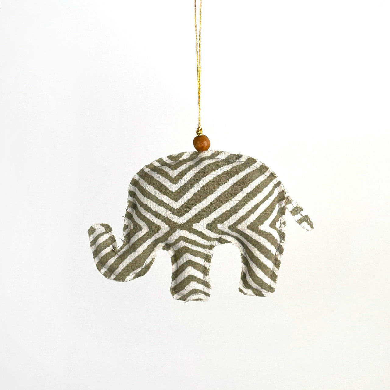 elephant fabric ornament