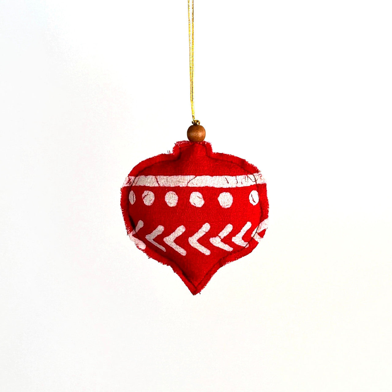 vintage shape red ornament made in Zimbabwe