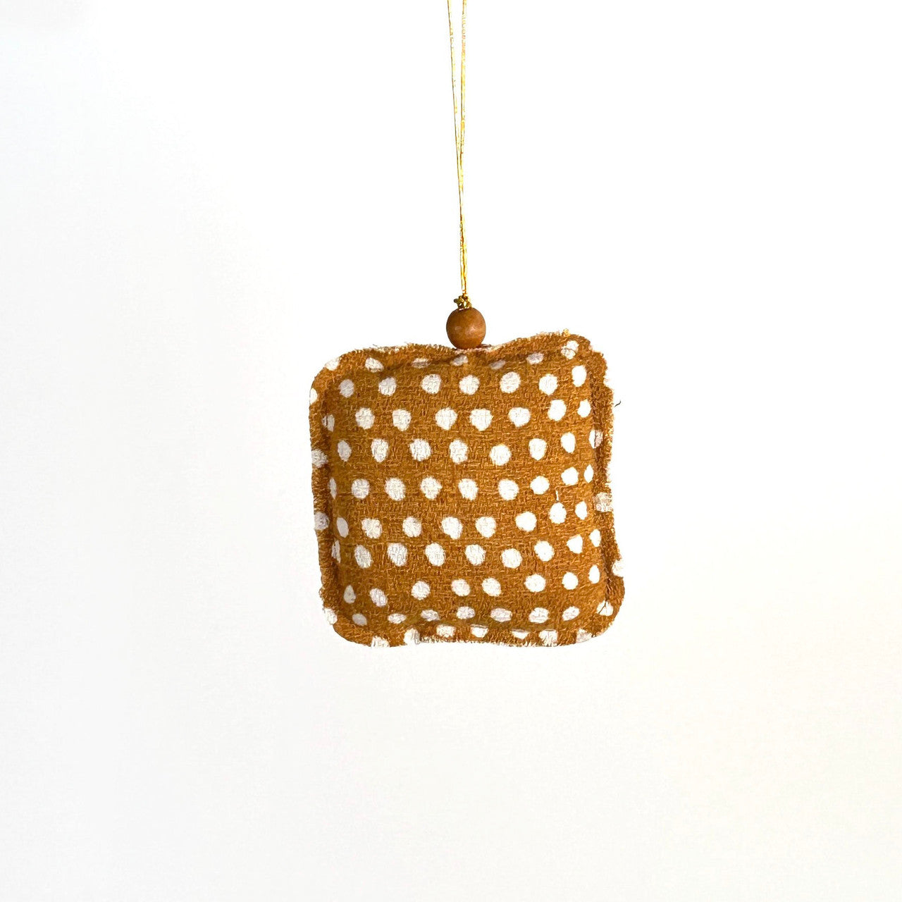 square ornament with polka dots