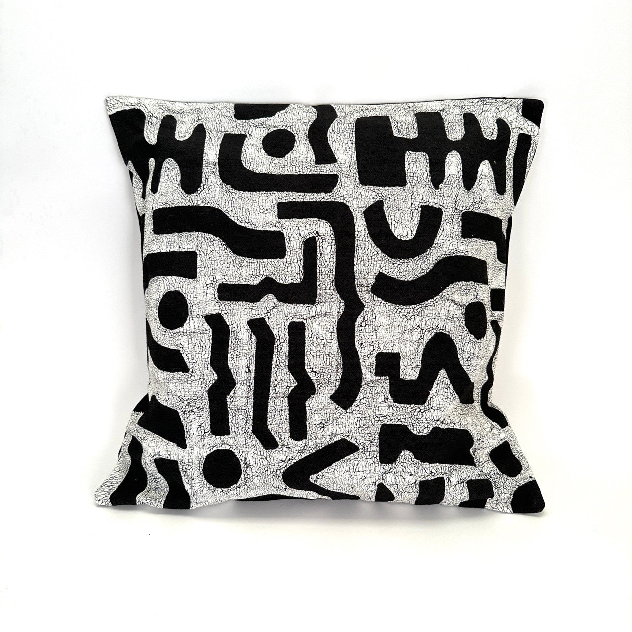 black and white bogo marks pillow cover