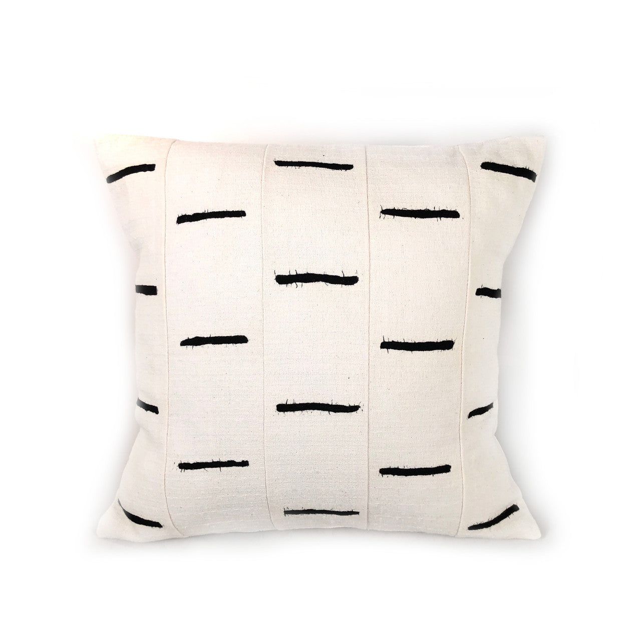 White Sadza Pillow with Black Dashes
