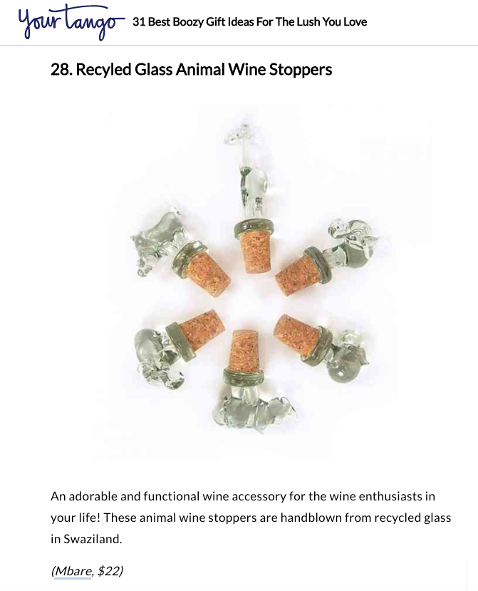 Glass Animal Wine Stoppers