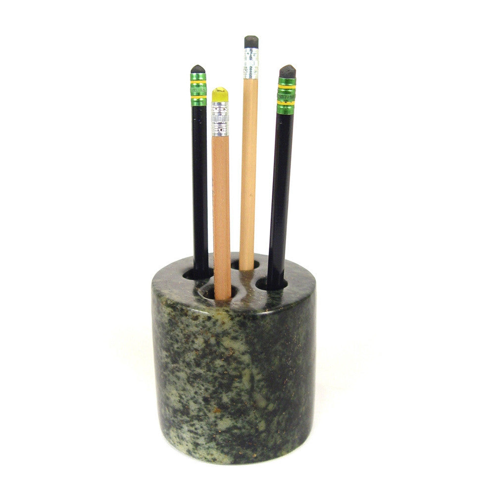 Stone pencil holder