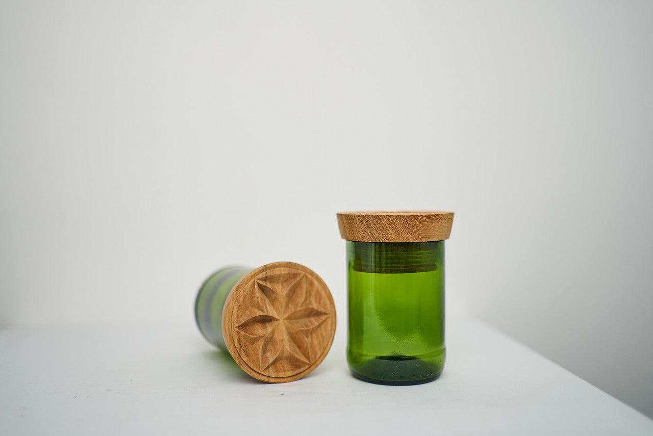 Canister with Wood Lid