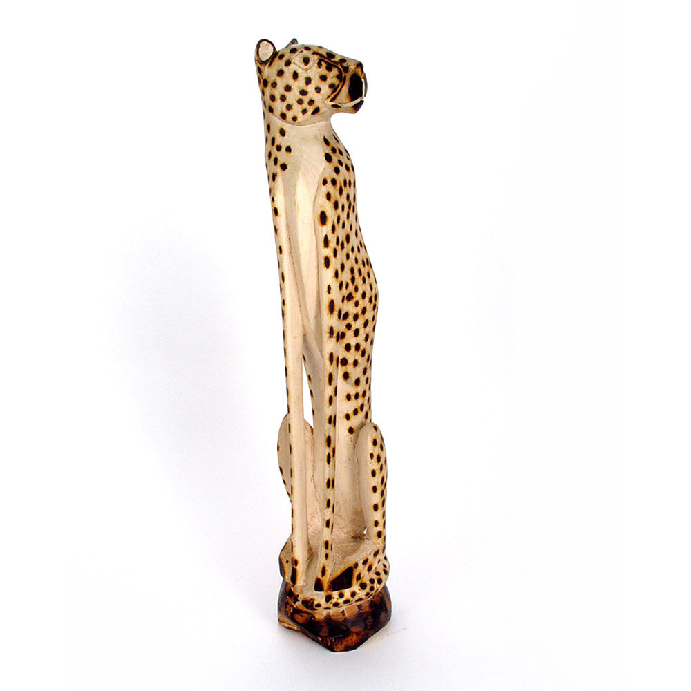 Cheetah Sitting - Jacaranda Wood - Image 3
