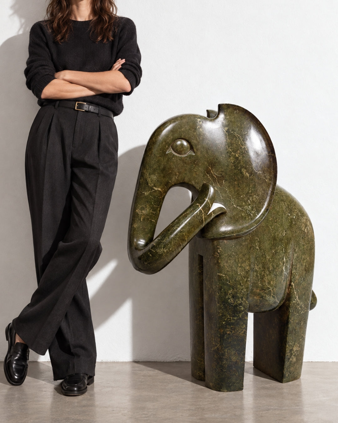 Majestic Large Elephant - One of a Kind Sculpture