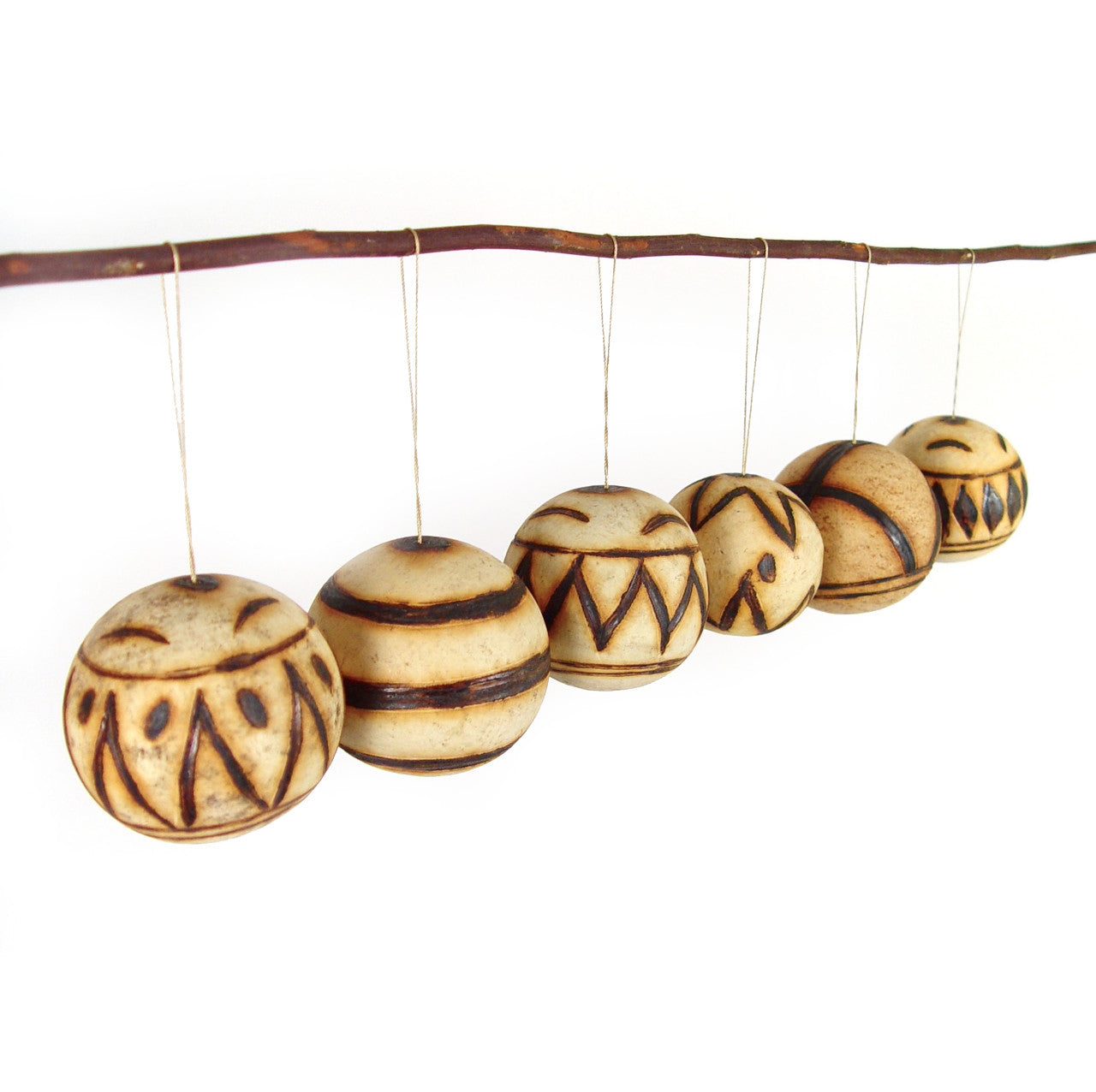 Marula Fruit Ornaments - Image 1
