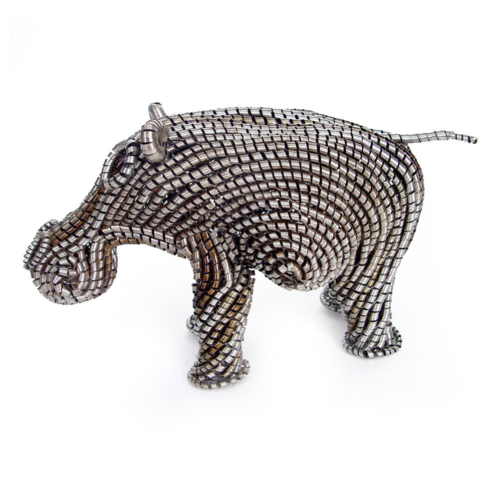 Metal Shaving Hippo - Side View