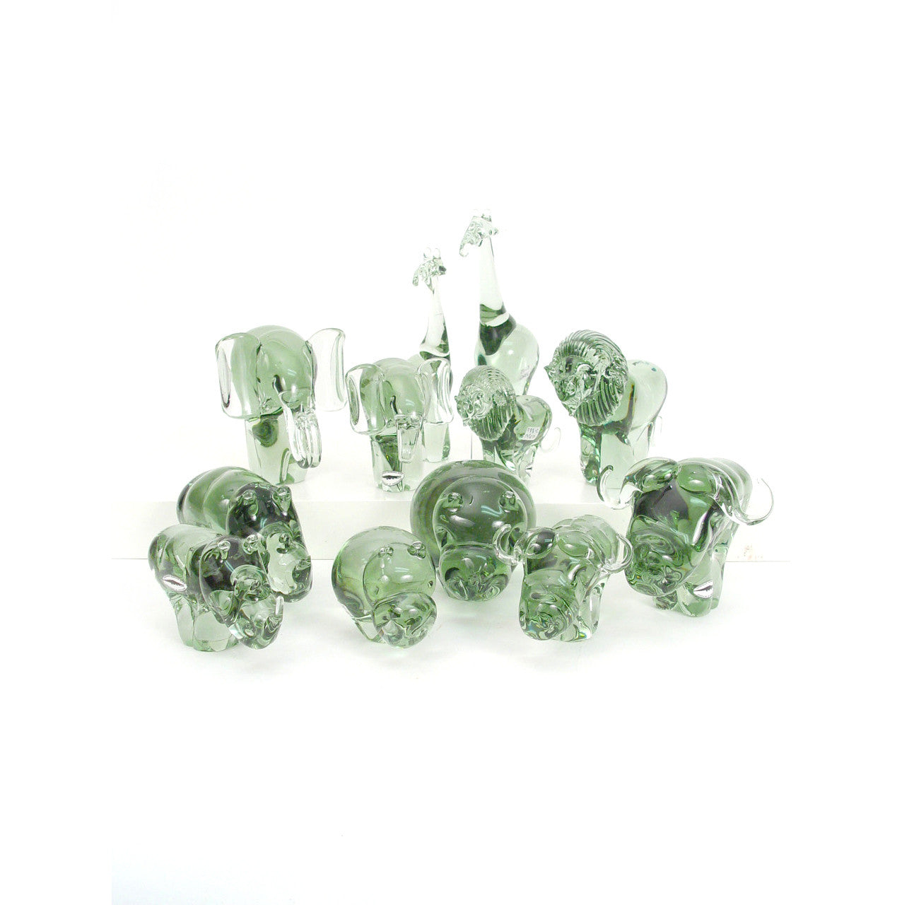 Recycled Glass Animals