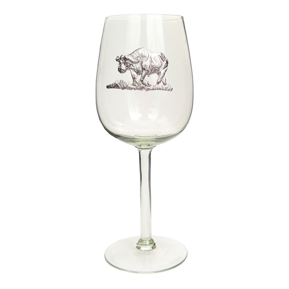 Recycled Glass Pewter Animal Wine Glass - Image 4
