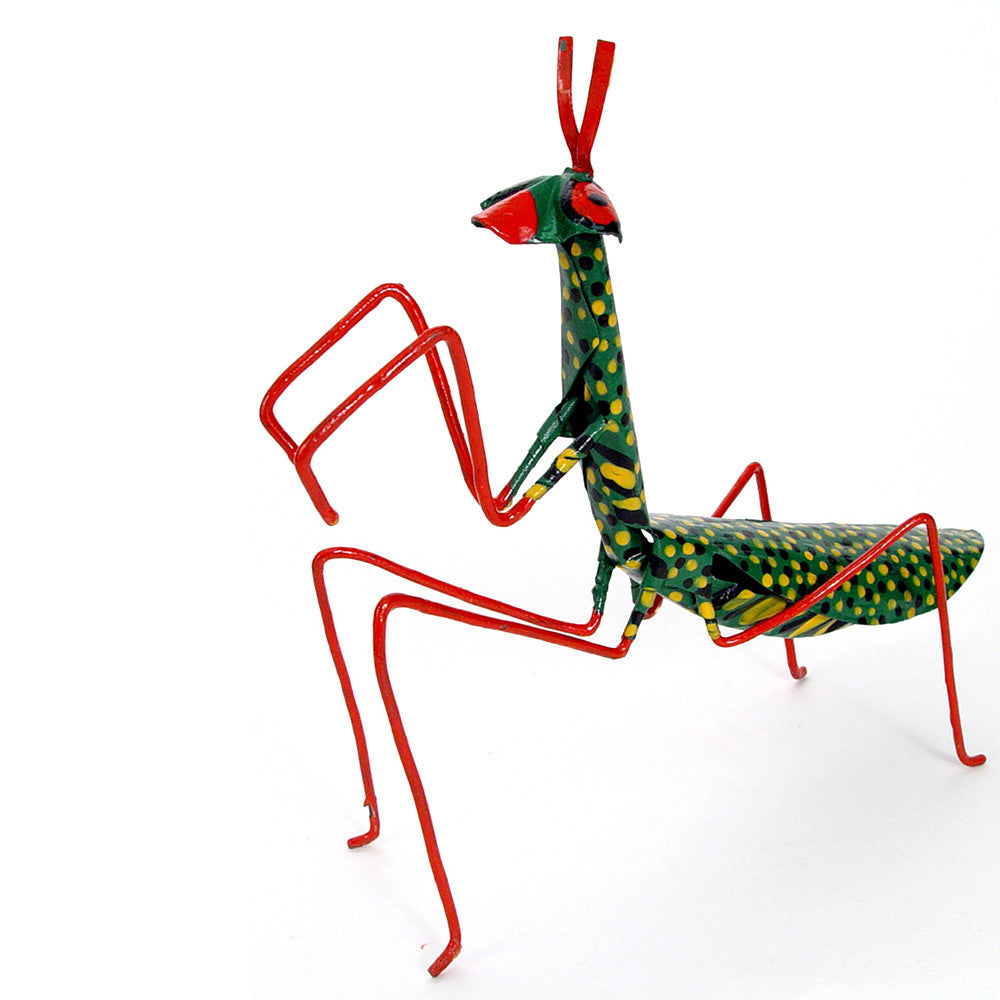 Large Tin Praying Mantis - Image 1