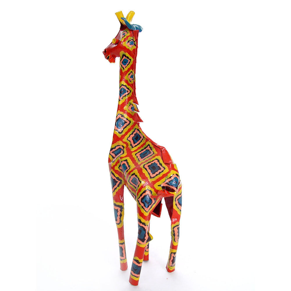 Small Tin Giraffe - Back View