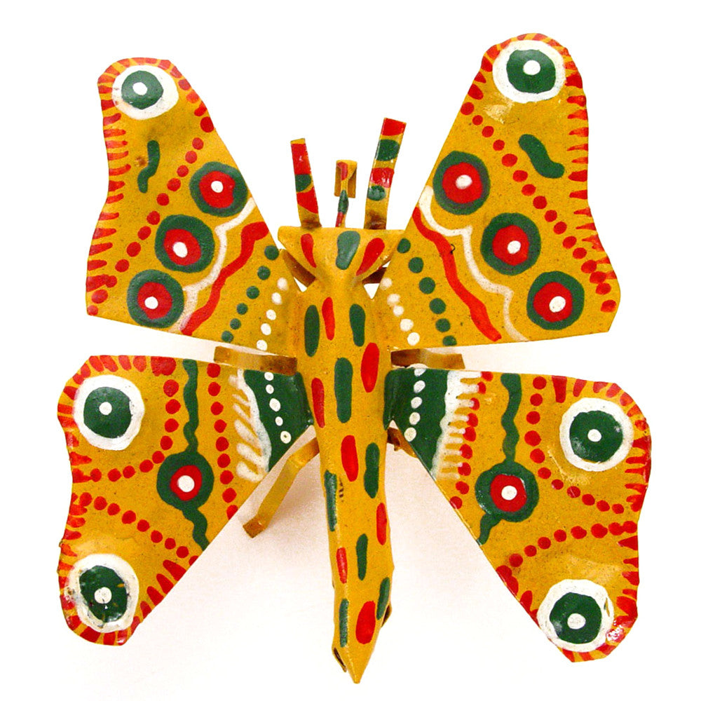 Tiny Tin Butterfly Top View