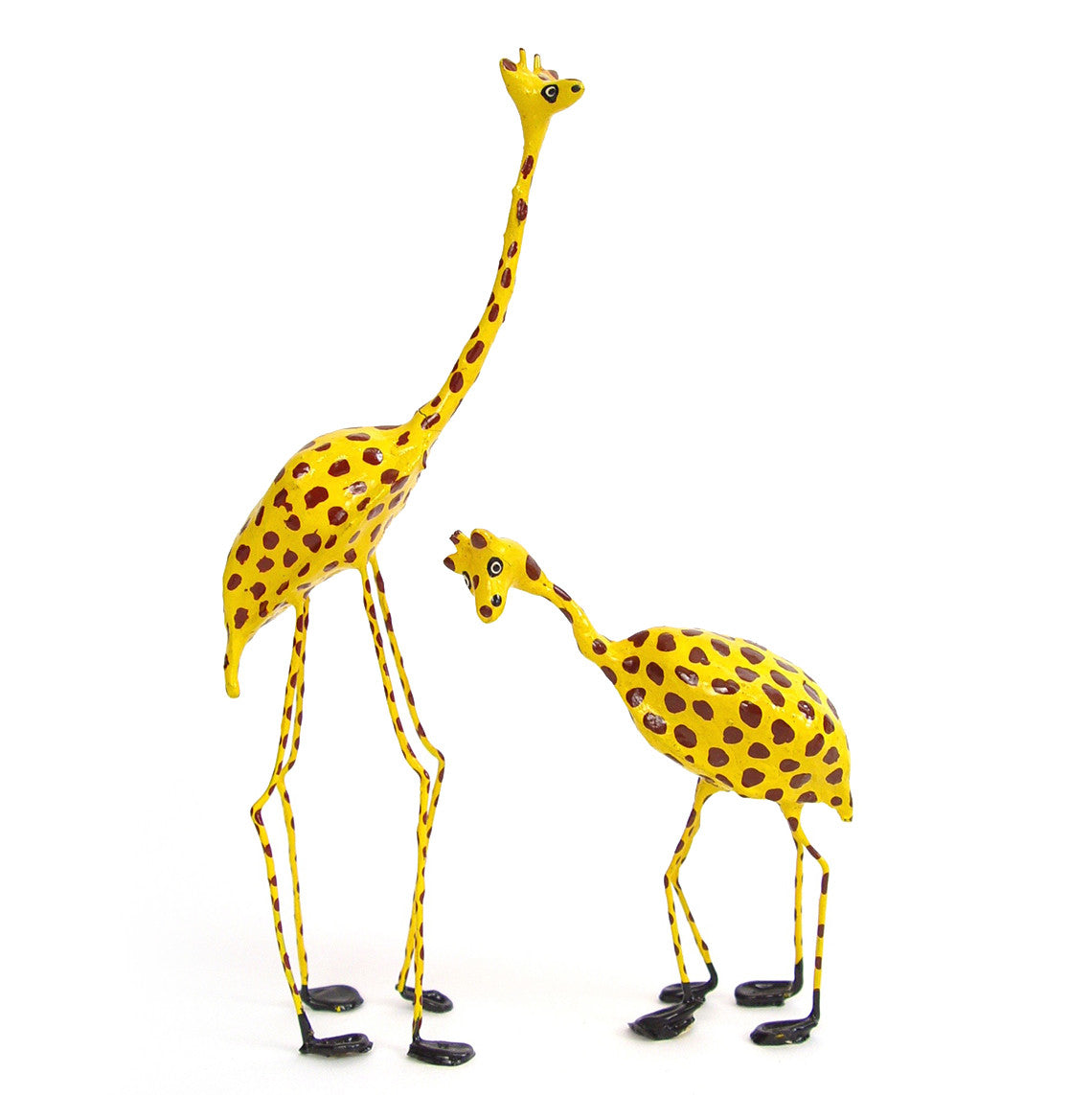 Seedpod Giraffe pair, small and large