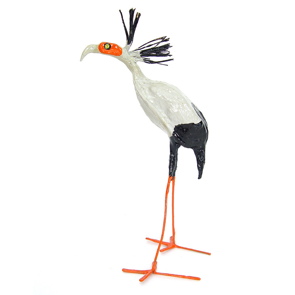seed pod secretary bird side view