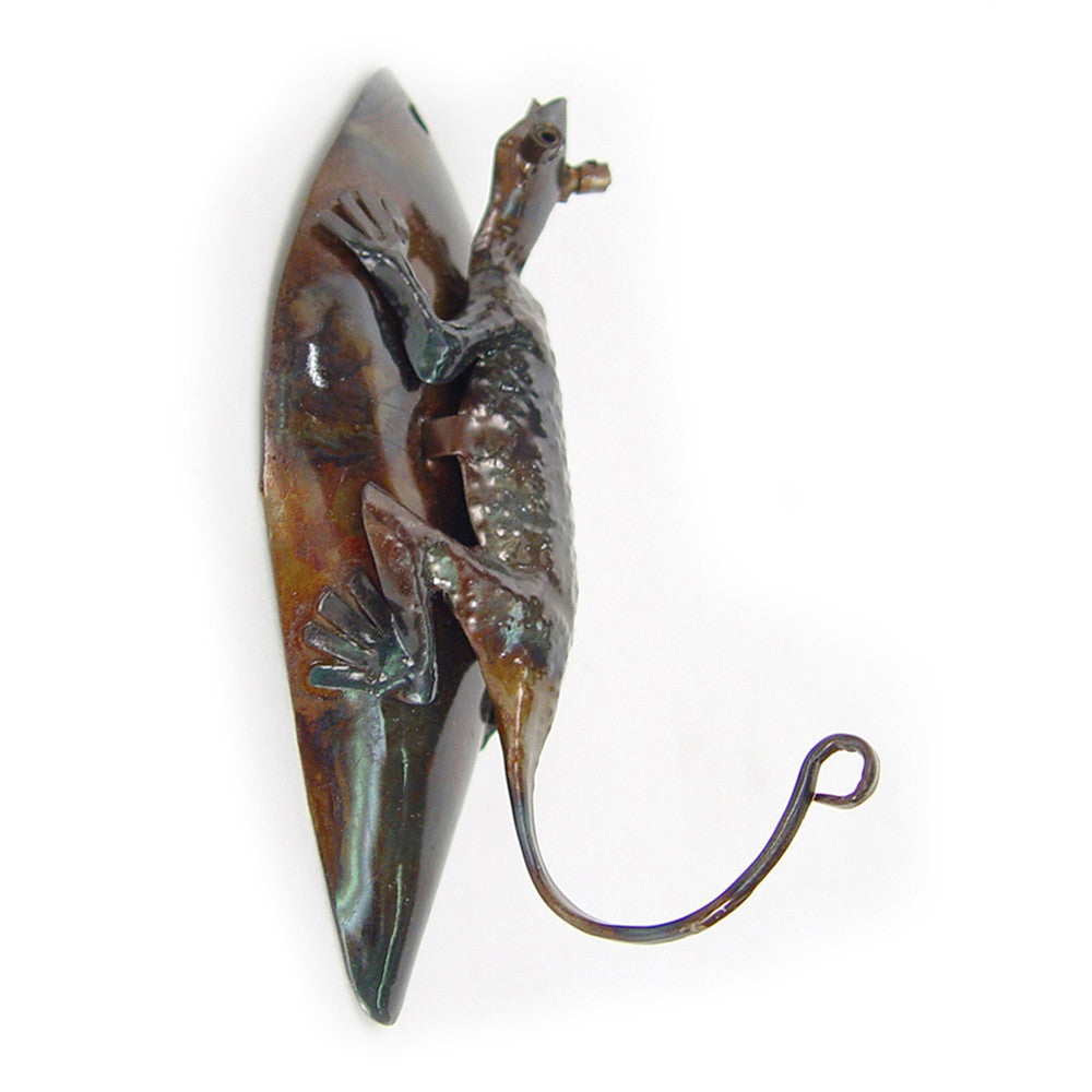 Lizard Coat Hook Side View