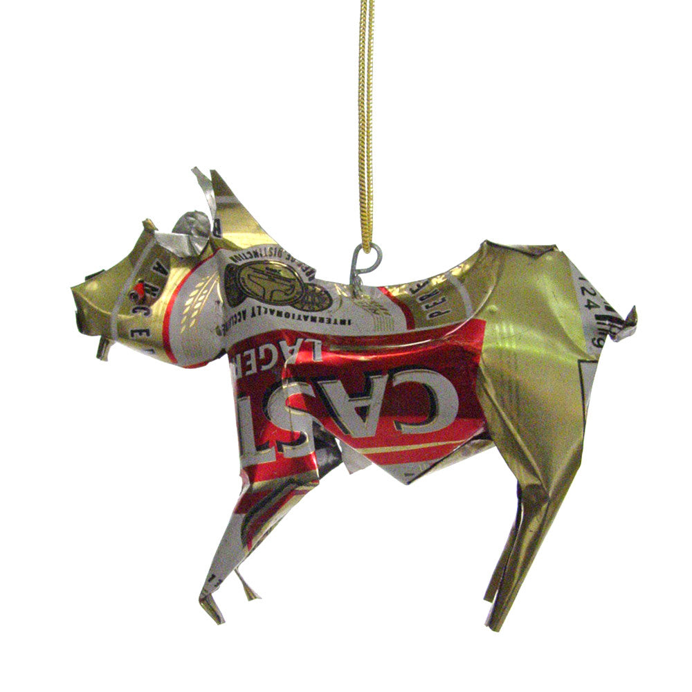 Unpainted Tin Zebra Ornament - Image 4