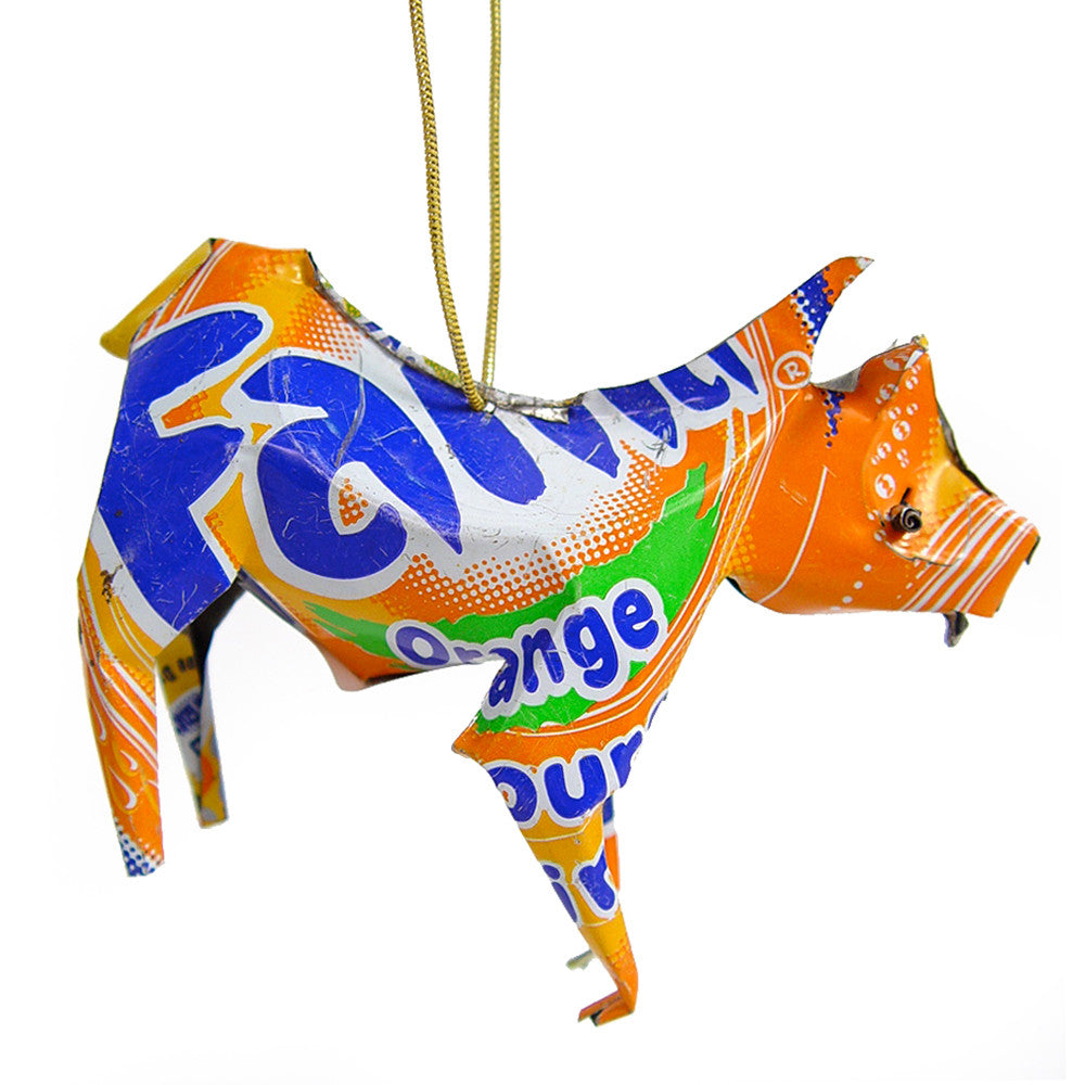 Unpainted Tin Zebra Ornament - Image 3